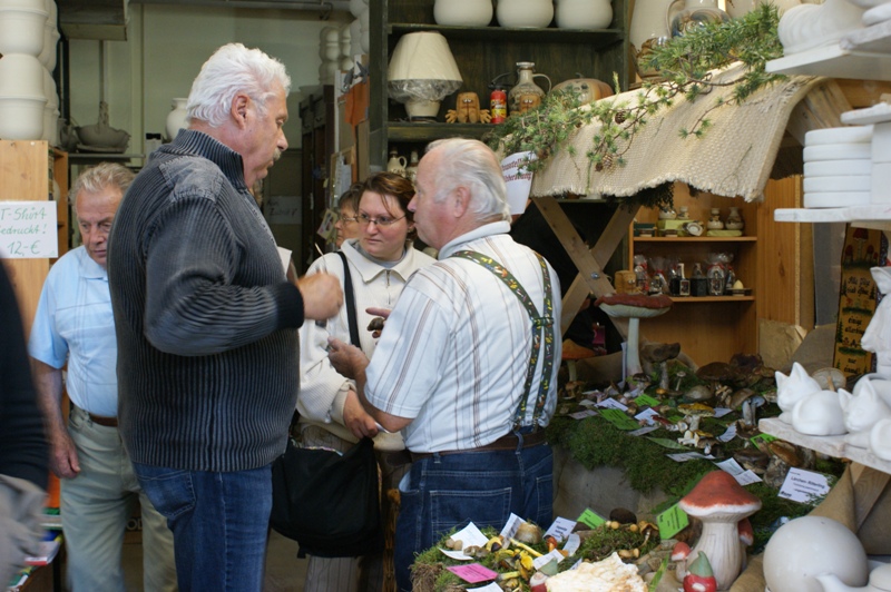 Pilzausstellung bei Heyde- Keramik in Jahnsdorf